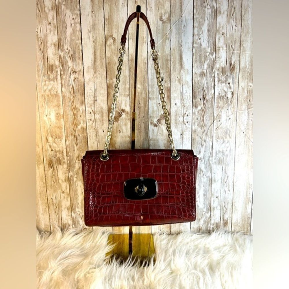 Love Moschino Deep Red Crocodile Crossbody, Never Used​​​